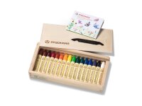 Stockmar Holzkassette 16 Stifte sortiert