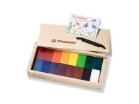 Stockmar Holzkassette 16 Blöcke sortiert