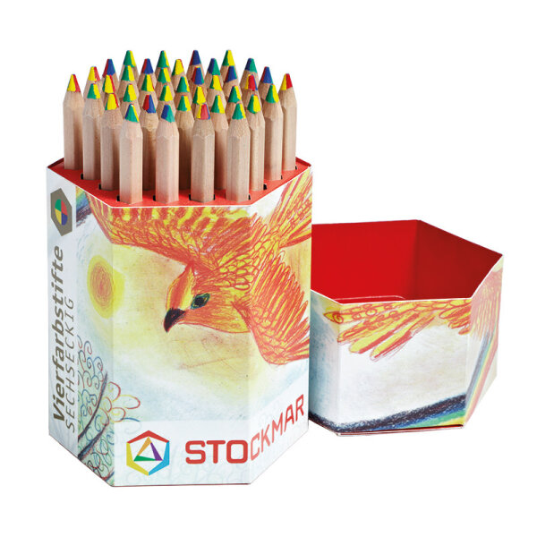 Stockmar 4-Farbstift Verkaufsdisplay 37 Stifte