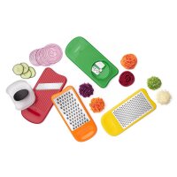 Mandoline-Set Good Grips weiß/grün/rot/orange/gelb 11x26x10 cm