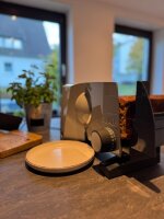 Allesschneider G55 mit 17 cm Wellenschliffmesser grau