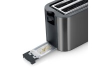 AT 9341 Langschlitztoaster 4 Scheiben 1400W dark inox