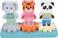 Stapelspiel mit Zahnrad „Jungle Friends“