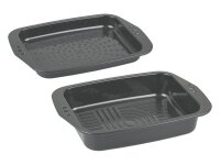 Bräter Aroma 39x28x7 cm grau
