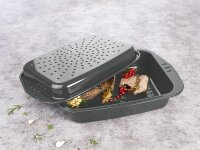 Bräter Aroma 39x28x7 cm grau