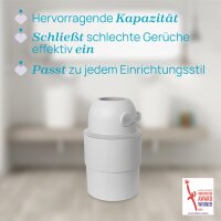 Teleskop Windeleimer Odour Off grau 29x25x29,3 cm