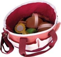 Pferdepflegeset mit Tasche rot