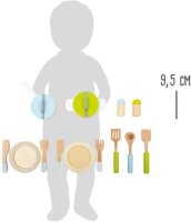 Geschirr- und Topfset Kinderküche 15-teilig