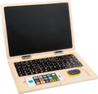 Holz-Laptop mit Magnet-Tafel 83-teilig