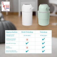 Teleskop Windeleimer Odour Off grün 29x25x29,3 cm