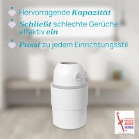 Teleskop Windeleimer Odour Off weiß 29x25x29,3 cm