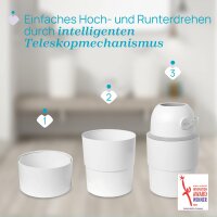 Teleskop Windeleimer Odour Off weiß 29x25x29,3 cm
