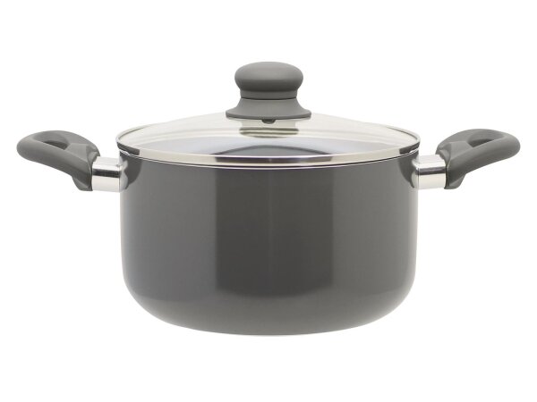 Kochtopf Ø20cm Rhino Grey Aluminium grau