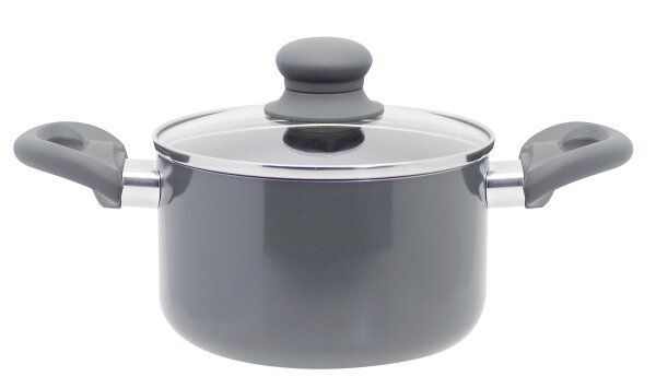 Kochtopf Ø16cm Rhino Grey Aluminium grau