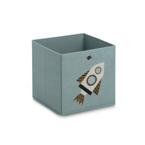 Aufbewahrungsbox Rocket Vlies 28x28x28cm petrol