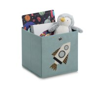 Aufbewahrungsbox Rocket Vlies 28x28x28cm petrol