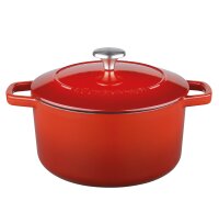 Bratentopf BRETAGNE rund, 24 cm rot