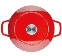 Bratentopf BRETAGNE rund, 24 cm rot