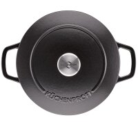 Bratentopf BRETAGNE rund, 24 cm schwarz