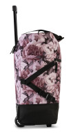 Einkaufstrolley Print Schwarz/Azalee, 33 L | Shopping-Roller mit Rädern
