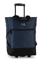 Einkaufstrolley Print Royalblau/Schwarz, 33 L |...