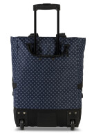 Einkaufstrolley Print Royalblau/Schwarz, 33 L | Shopping-Roller mit Rädern