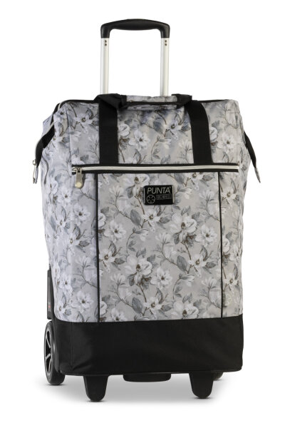 PUNTA "BIG WHEEL" Shopping-Roller *hellgrau/graubraun