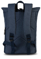 Bench "classic" Rolltop-Rucksack mini *dunkelblau/weiß
