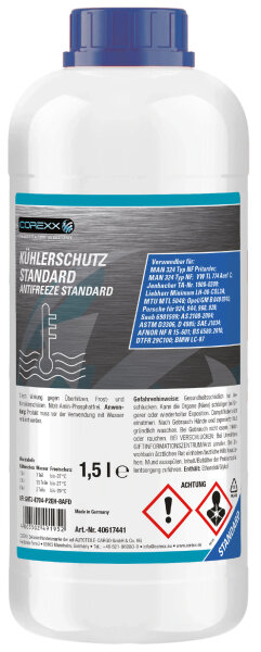 COREXX Kühlerschutz "Standard G11"Konzentrat, bis -38 °C, bl