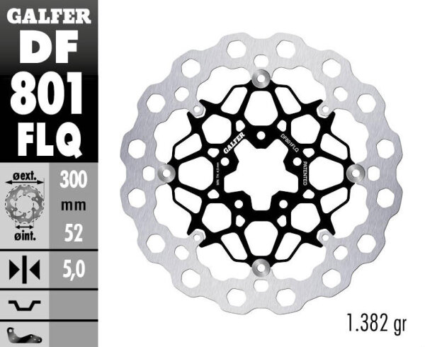 GALFER Bremsscheibe "DF801"Cubiq®