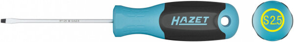 HAZET Schraubendreher "811"Schlitz, Rundklinge, rutschfester