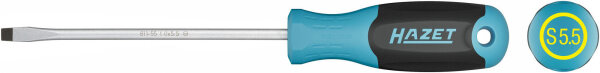 HAZET Schraubendreher "811"Schlitz, Rundklinge, rutschfester