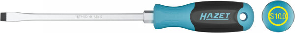 HAZET Schraubendreher "811"Schlitz, Rundklinge, rutschfester