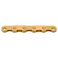 KMC Kette X-Flat, Sram 12-/13-fach, 126 Glieder, Ti-N Gold, waxed