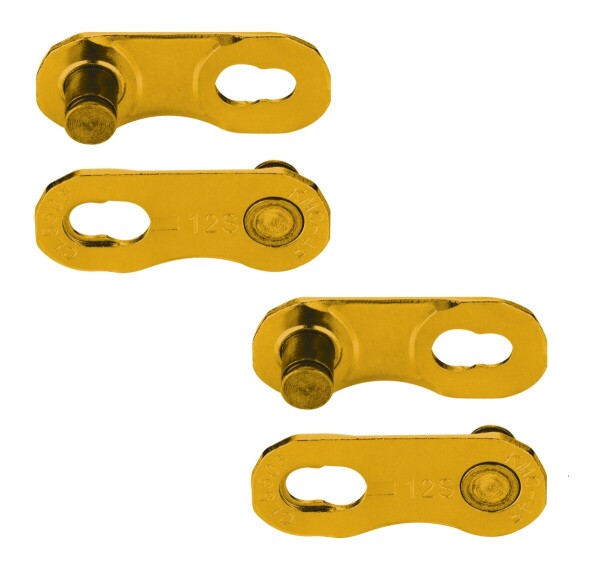 KMC Kettenschloss MissingLink FLATNR gold, 2 Stück auf Karte