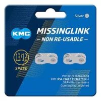 KMC Kettenschloss MissingLink FLATNR silver, 2 Stück auf Karte