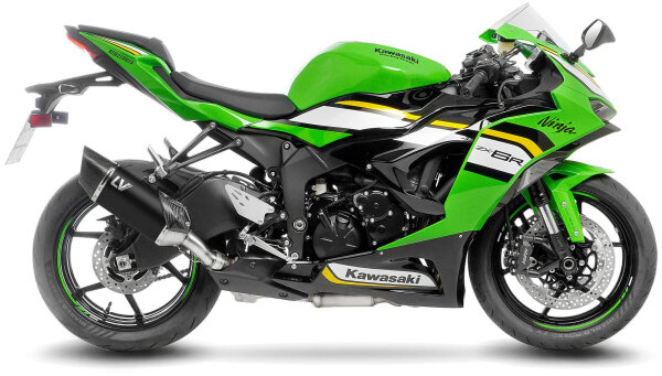 LEOVINCE Schalldämpfer "SBK LV-14 R Black Edition"Edelstahl,