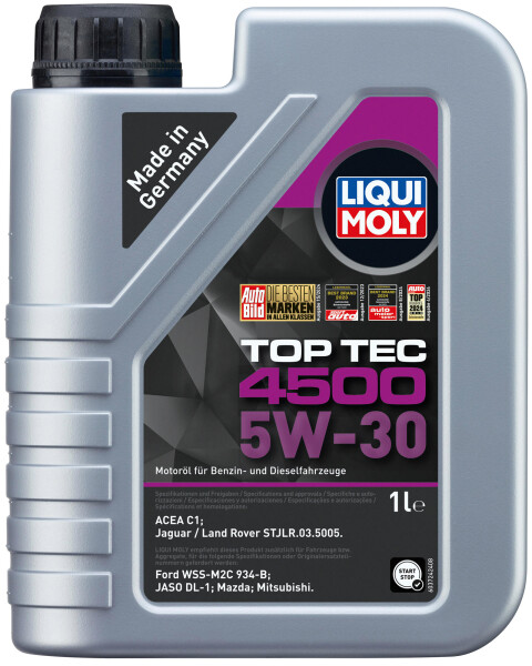 LIQUI MOLY Motoröl "Top Tec 4500"SAE 5W-30, Synthese Technol