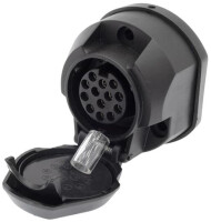 NB PARTS Steckdose13-polig, 12 V, mit Deckel, Abschaltkontak