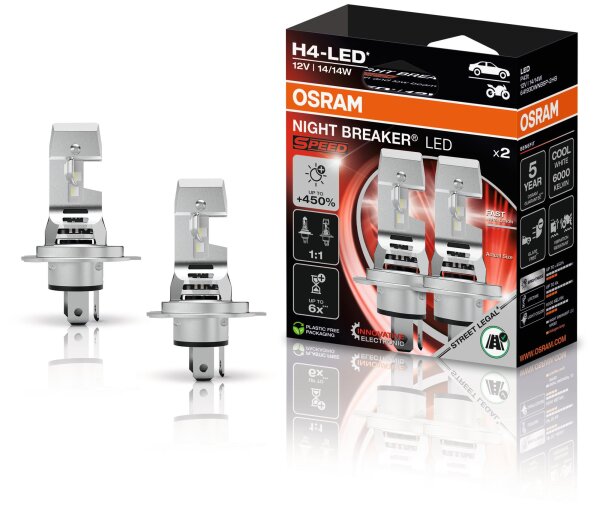 OSRAM Hauptlampe "Night Breaker LED SPEED 450"H4, LED, 12 V,
