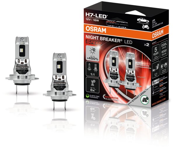 OSRAM Hauptlampe "Night Breaker LED SPEED 450"H7, LED, 12 V,