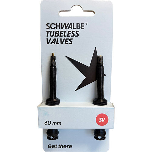 Tubeless Ventil SV 60mm, Schwalbe, Paar, schwarz, Schwalbe,