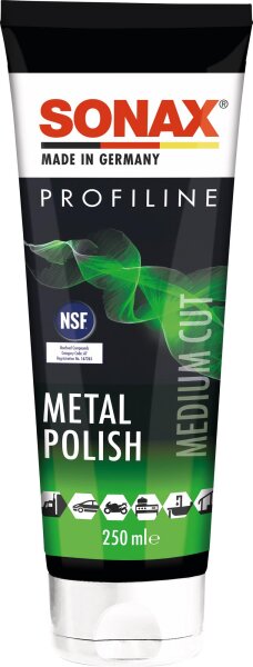 SONAX Polierpaste "MetalPolish"Profiline, mittlere Schleifwi
