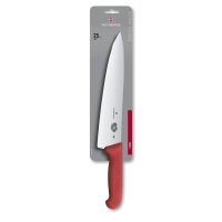 Fibrox, Kochmesser, 25cm, gerade, rot, Blister