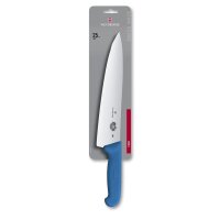 Fibrox, Kochmesser, 25cm, gerade, blau, Blister