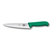 Fibrox, Kochmesser, 25cm, gerade, grün, Blister
