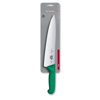 Fibrox, Kochmesser, 25cm, gerade, grün, Blister
