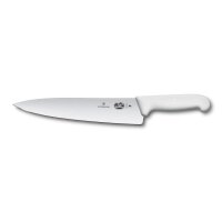 Fibrox, Kochmesser, 25cm, gerade, weiß, Blister