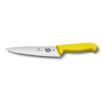 Fibrox, Kochmesser, 25cm, gerade, gelb, Blister