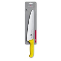 Fibrox, Kochmesser, 25cm, gerade, gelb, Blister